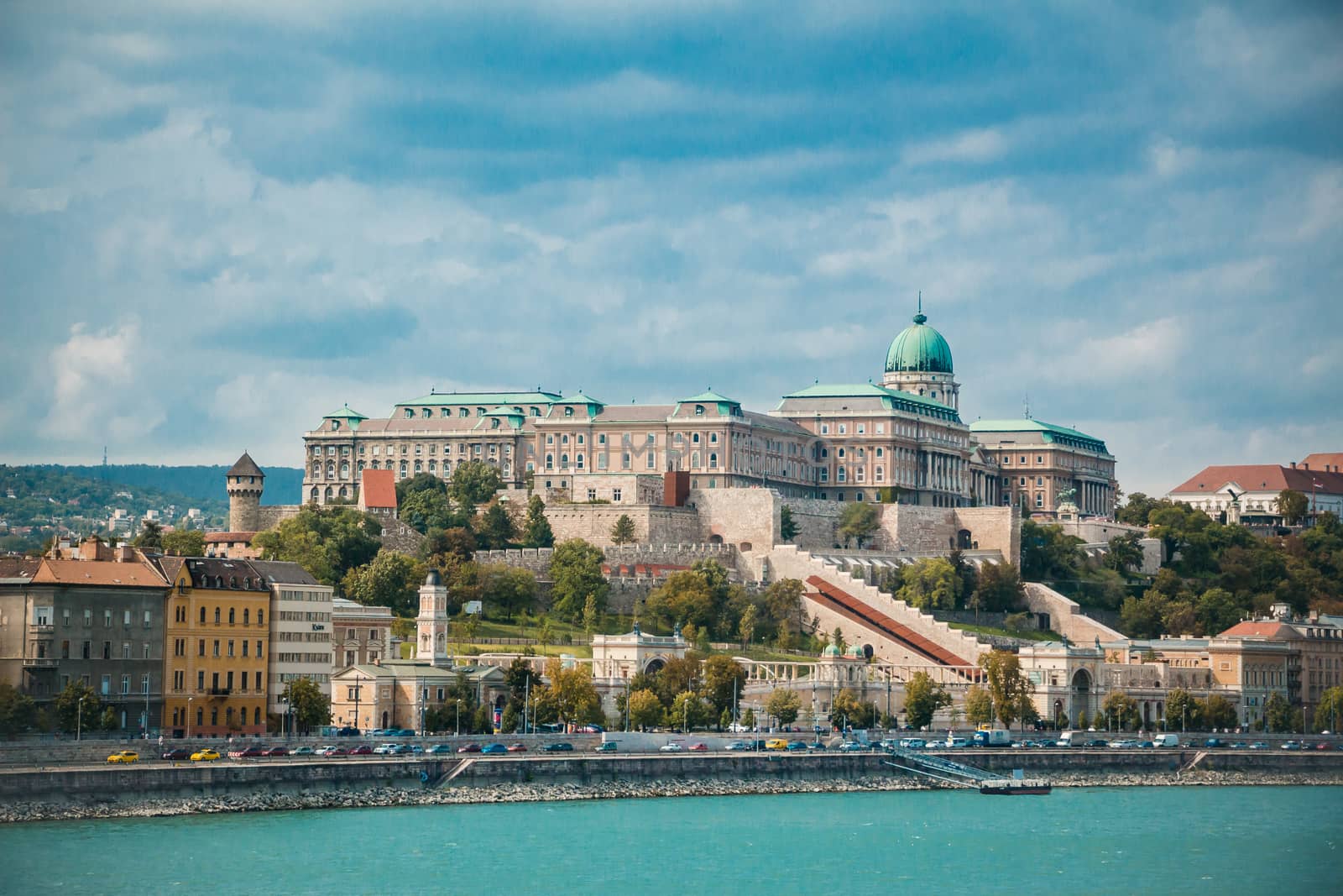 The Buda Castle. Budapest, Hungary. old royal castle.