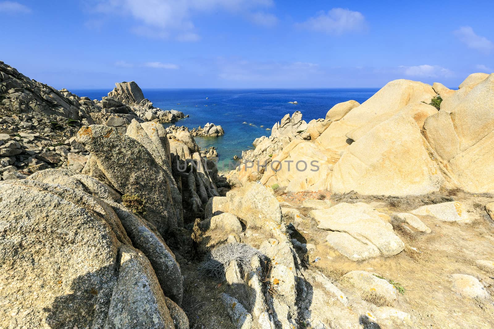 Moon valley  in Sardinia island , Italy