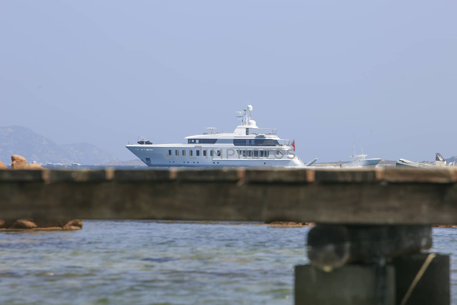 Yatch shipping on the mediterranean sea