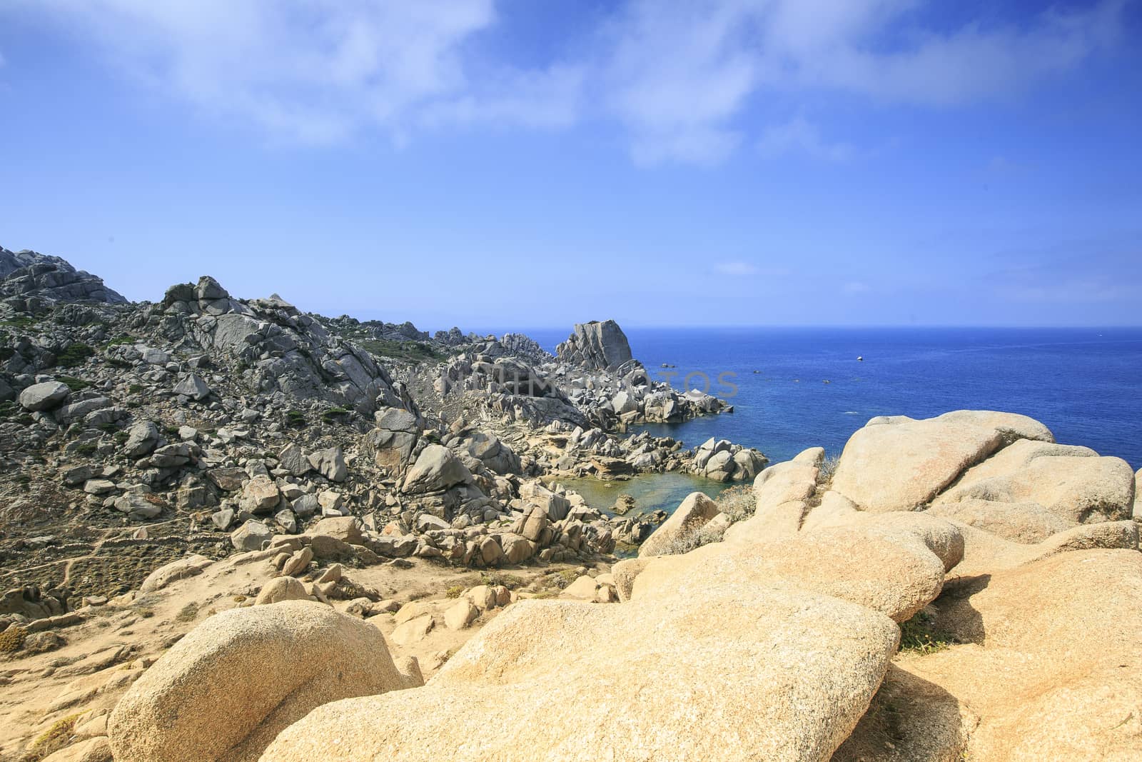 Moon valley  in Sardinia island , Italy