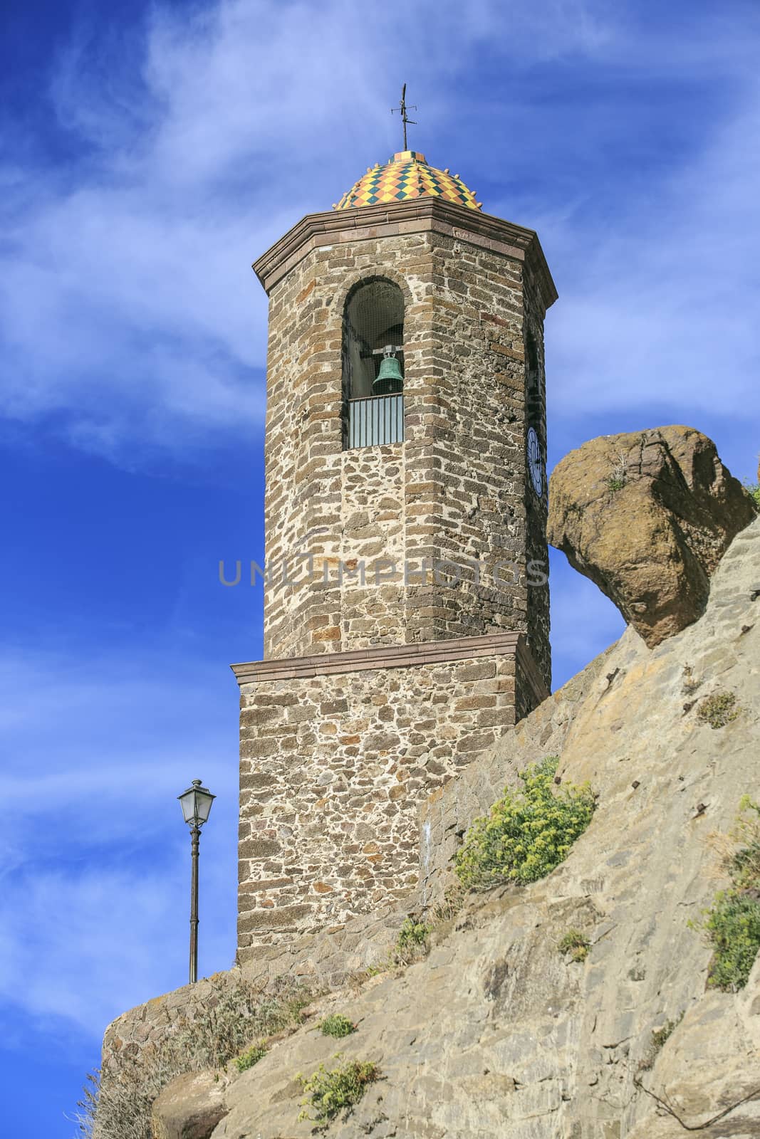 Castelsardo town sited in Sardinia , Italy