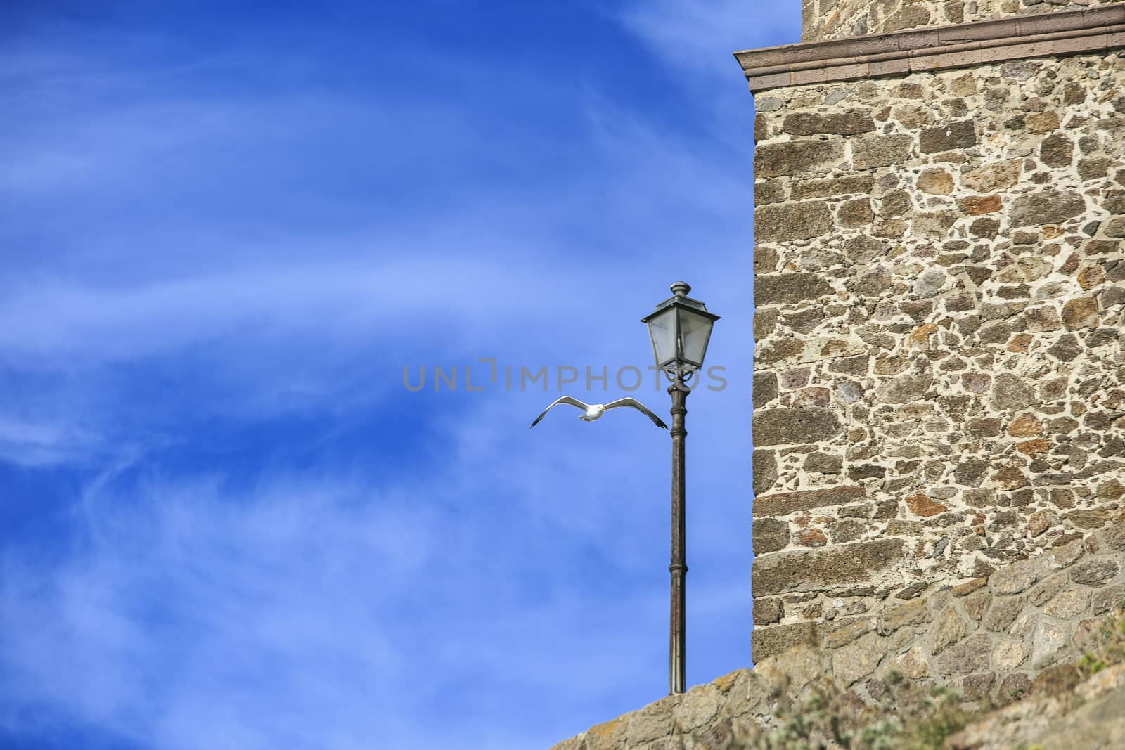 Castelsardo town sited in Sardinia , Italy