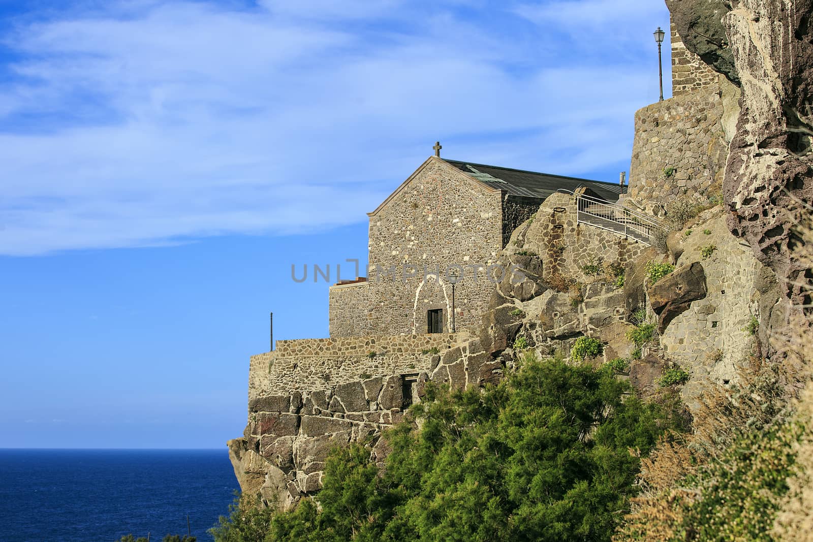 Castelsardo town sited in Sardinia , Italy