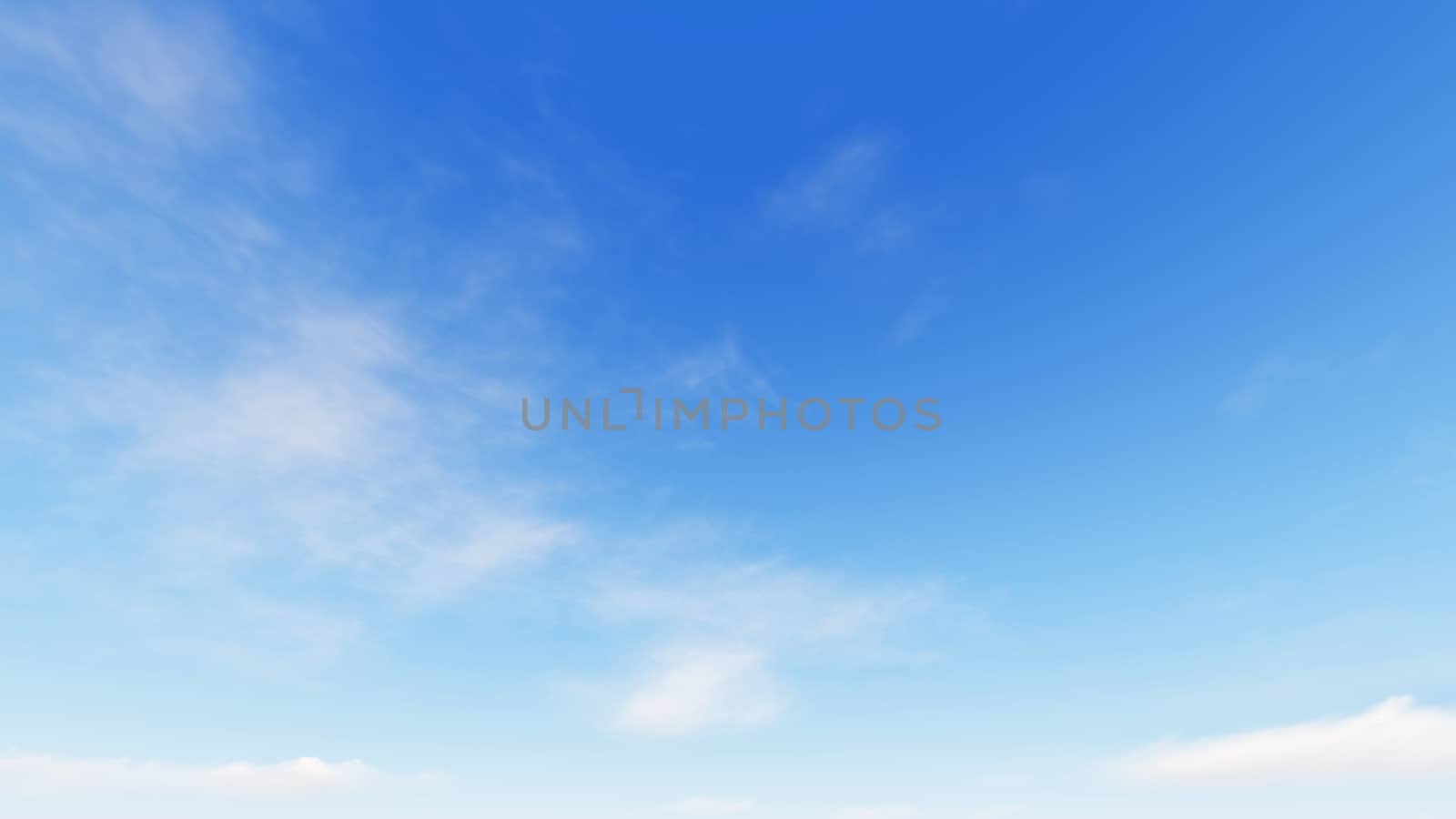 Cloudy blue sky abstract background, blue sky background with tiny clouds, 3d illustration