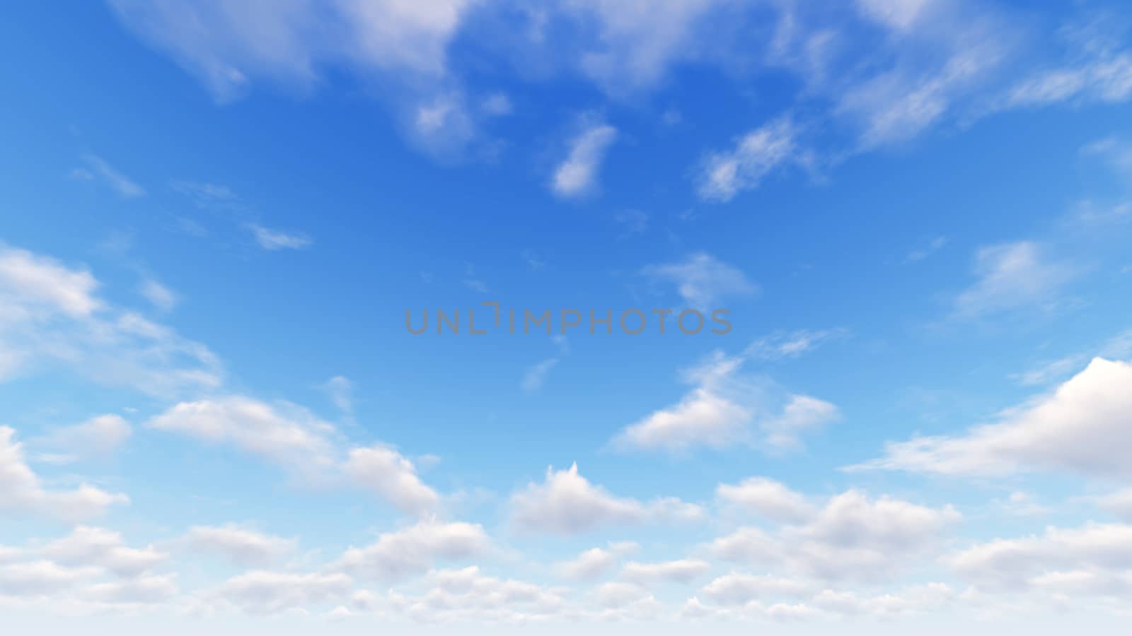 Cloudy blue sky abstract background, blue sky background with tiny clouds, 3d illustration