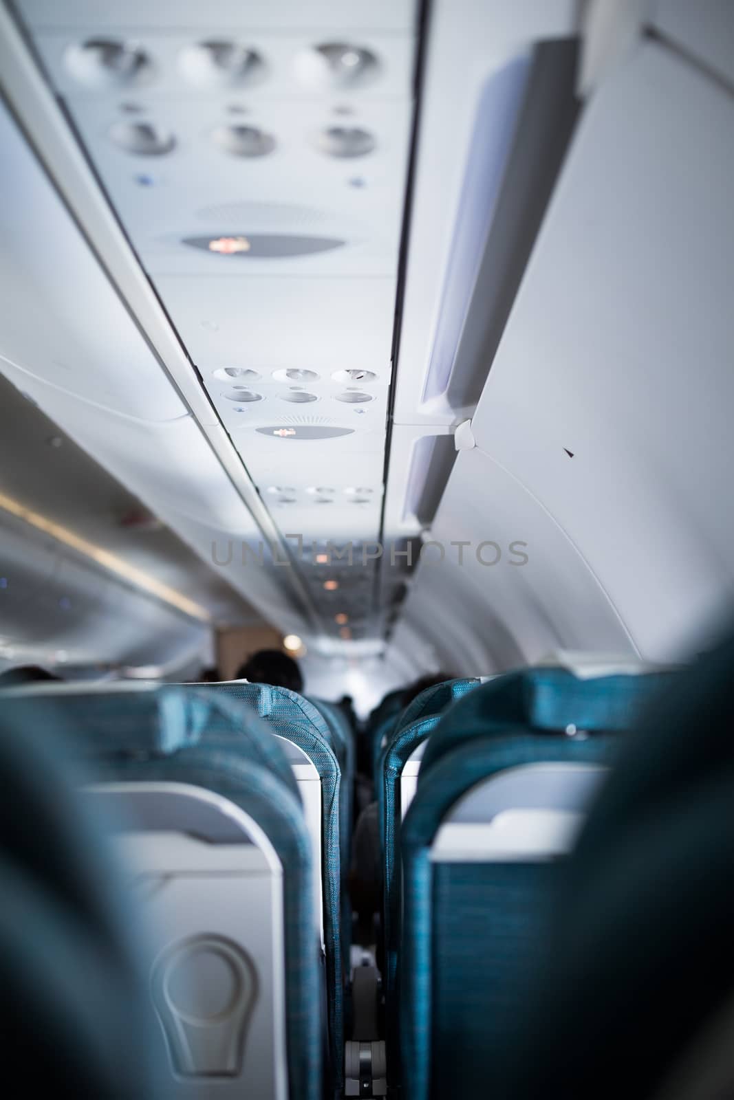 Interior of Airplane by leungchopan