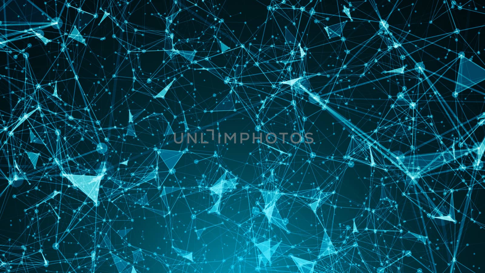 Abstract connected dots. Digital backdrop. 3d rendering