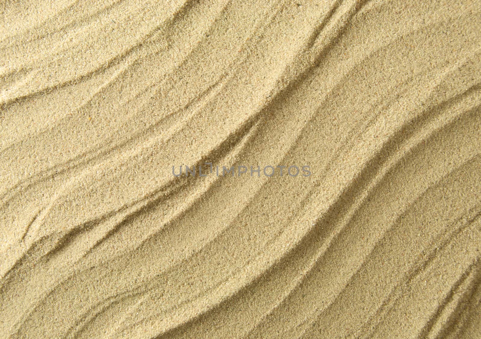 Close up of textured ridges in the sand