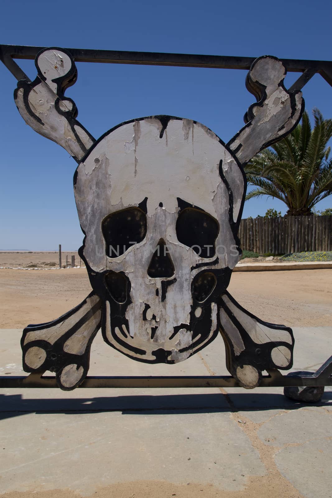 Ugabmund gate at Skeleton Coast National Park, Namibia