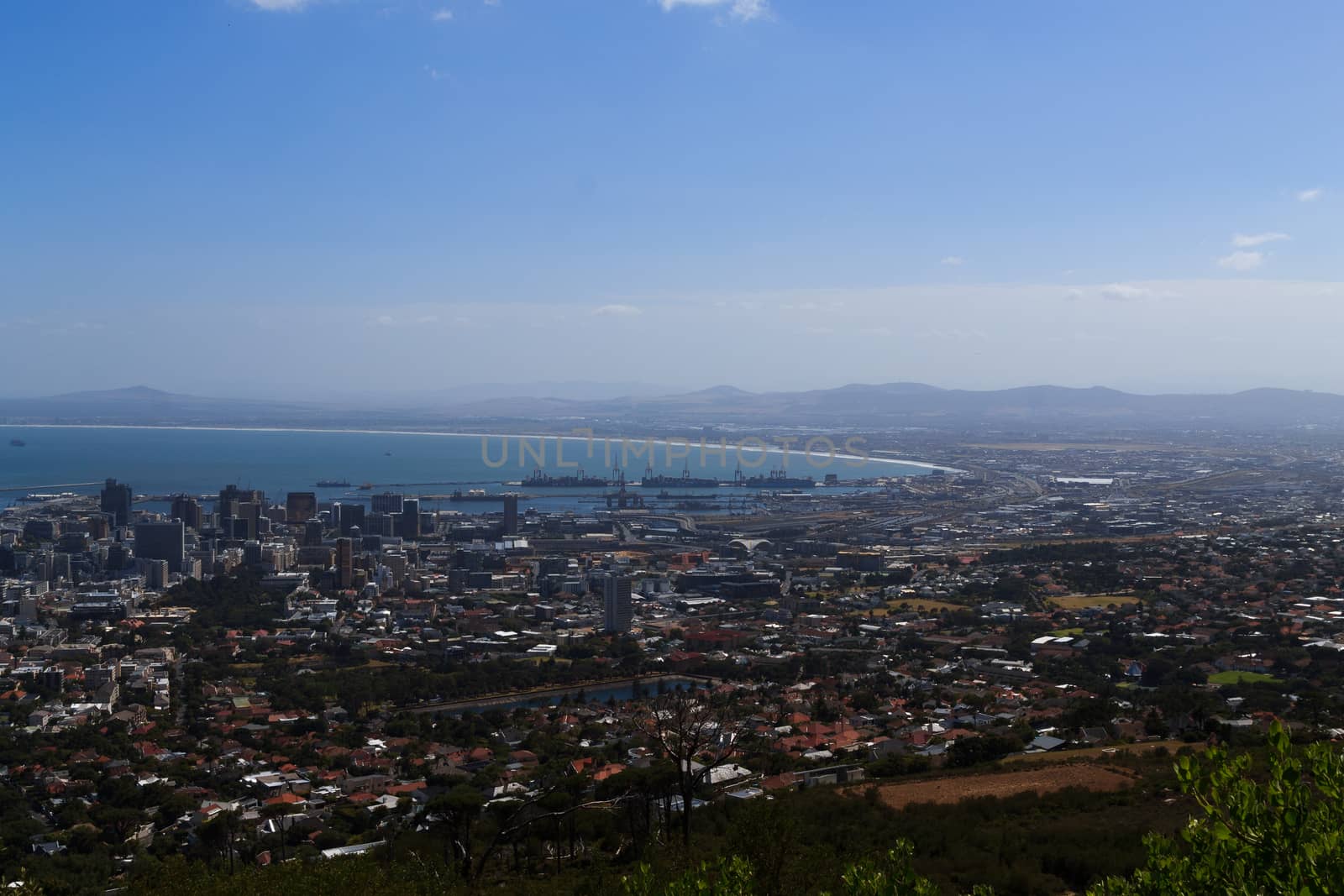 Cape Town, a view of the city from Table Mountain