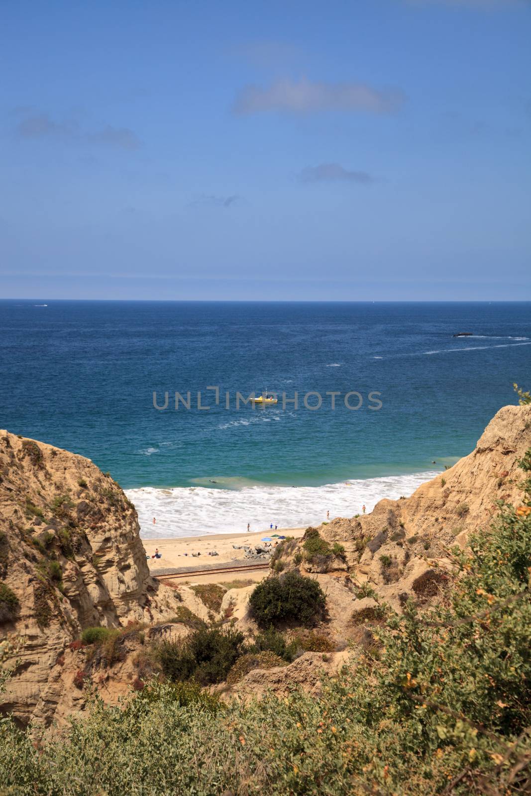 Summer at the San Clemente State Beach in Southern California