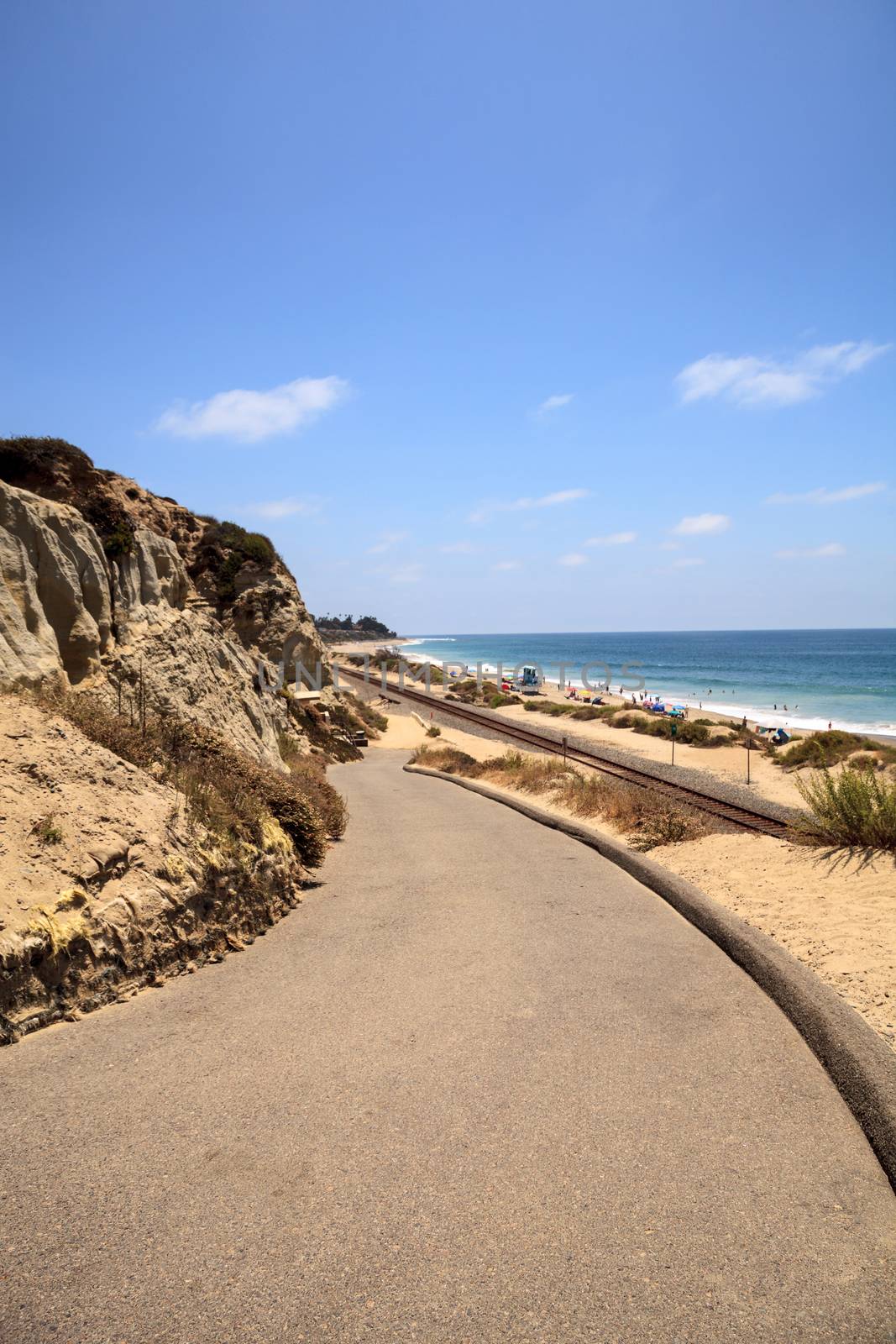 Summer at the San Clemente State Beach in Southern California