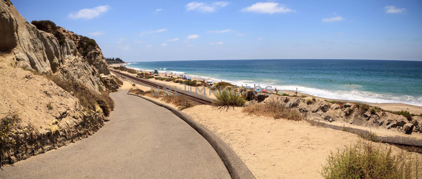 Summer at the San Clemente State Beach in Southern California