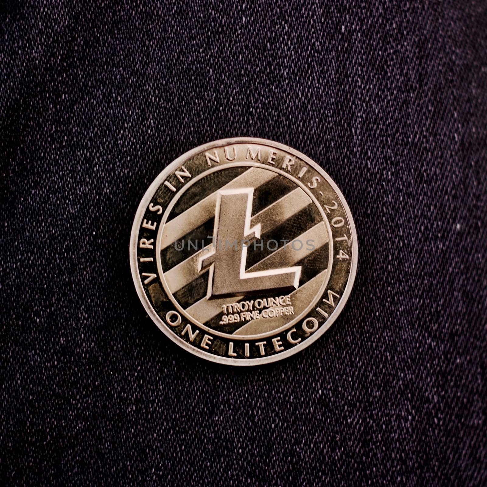 Cryptocurrency Litecoin Coin by adriantoday