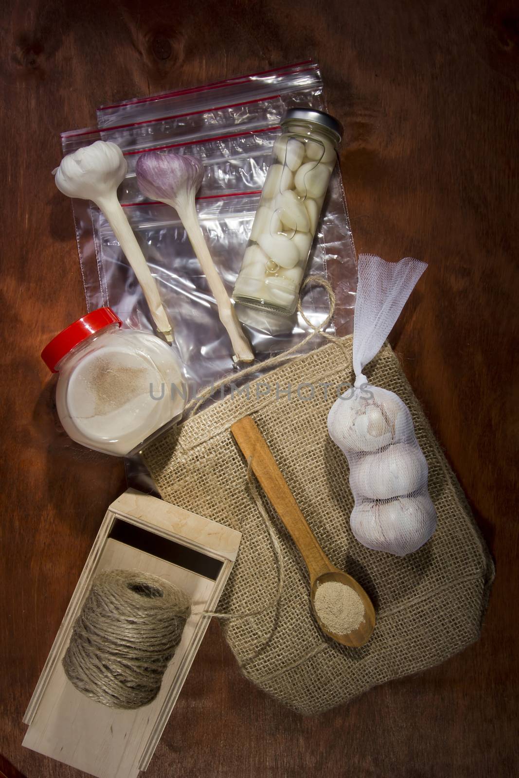 Varied packaging of garlic by VIPDesignUSA