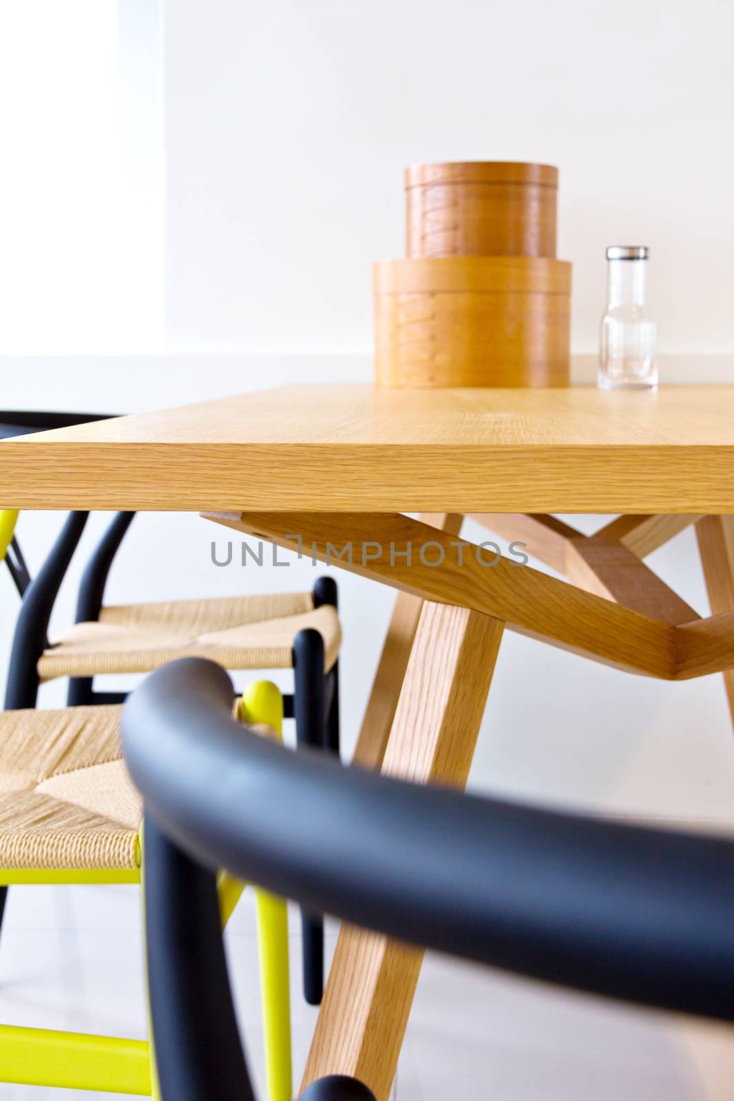 detail of modern dining room,home interior decoration