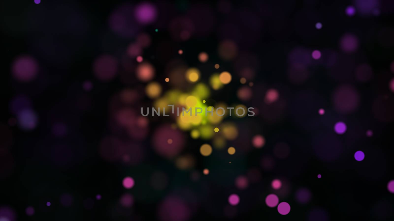 Abstract background with bokeh. Digital illustration. 3d rendered