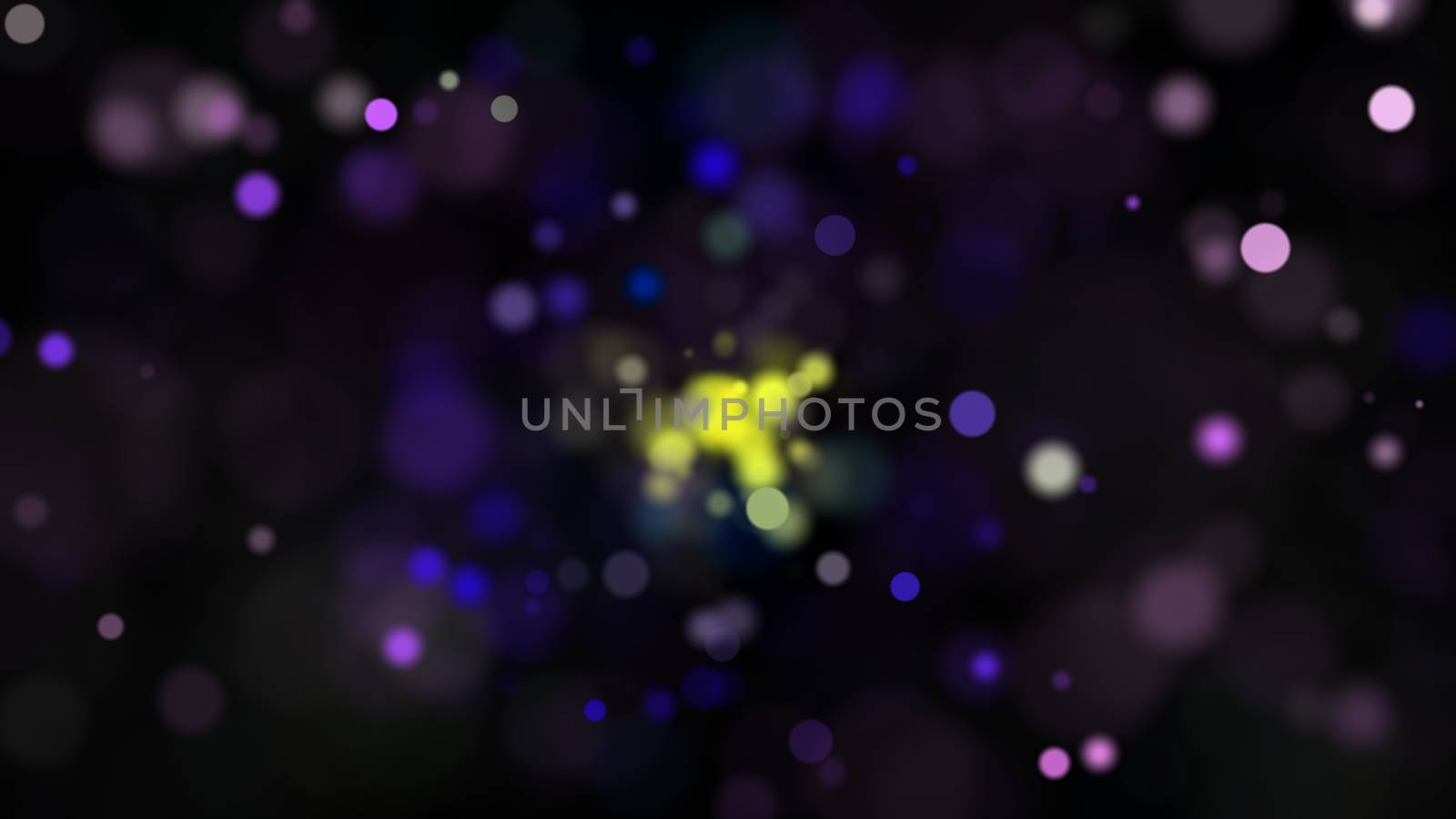 Abstract background with bokeh. Digital illustration. 3d rendered