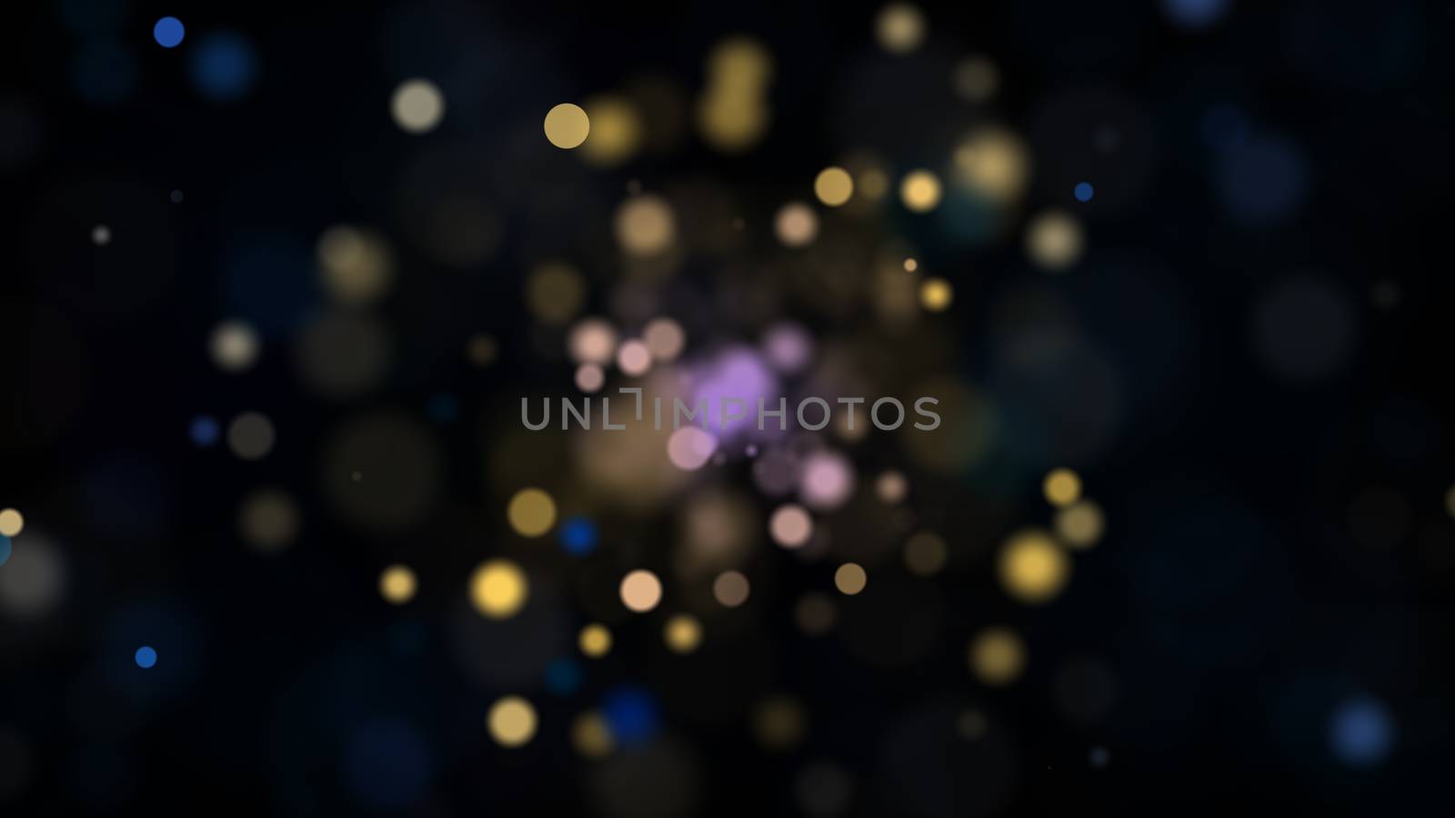 Abstract background with bokeh. Digital illustration. 3d rendered