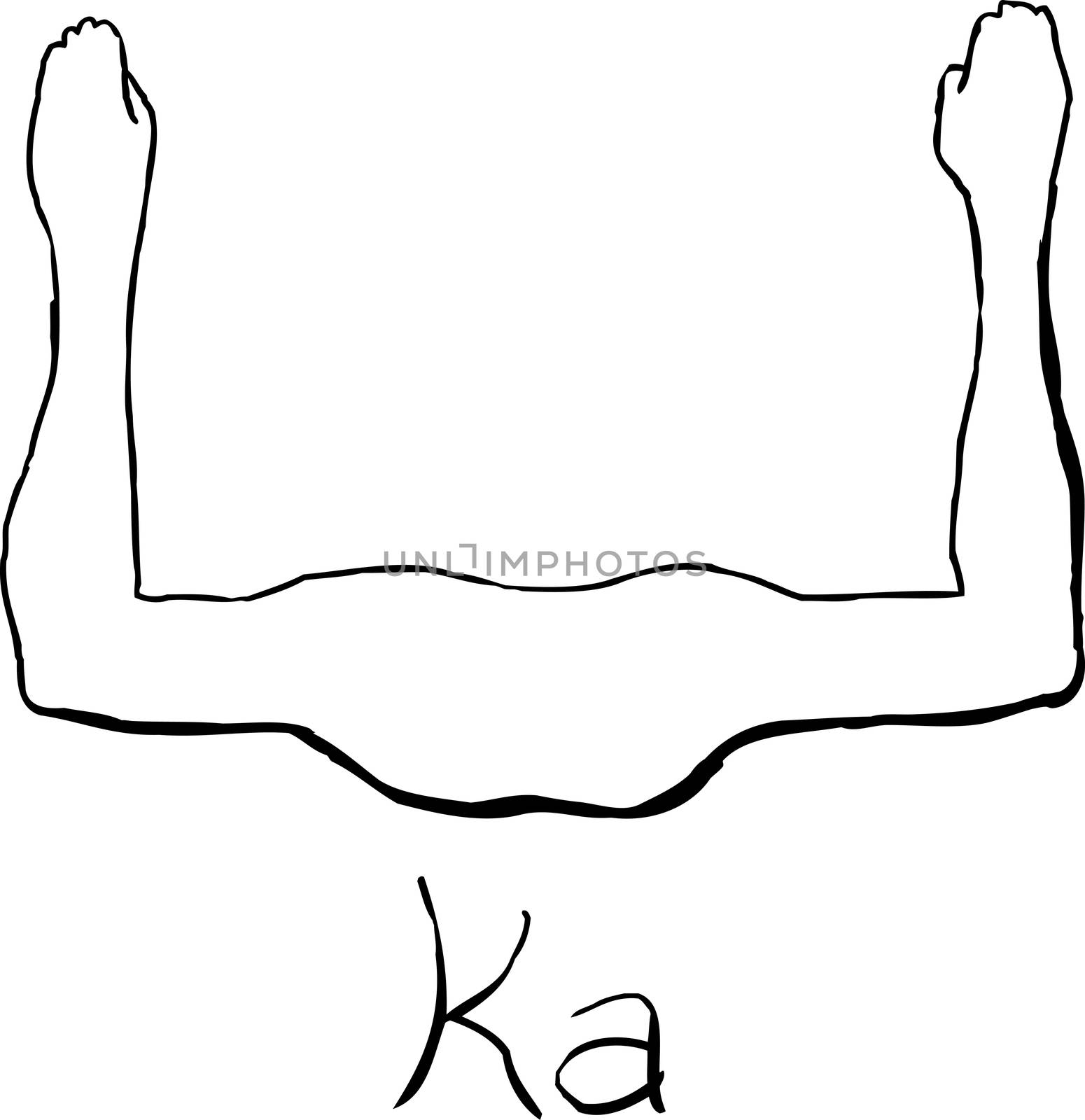 Outlined Egyptian Ka Symbol by TheBlackRhino