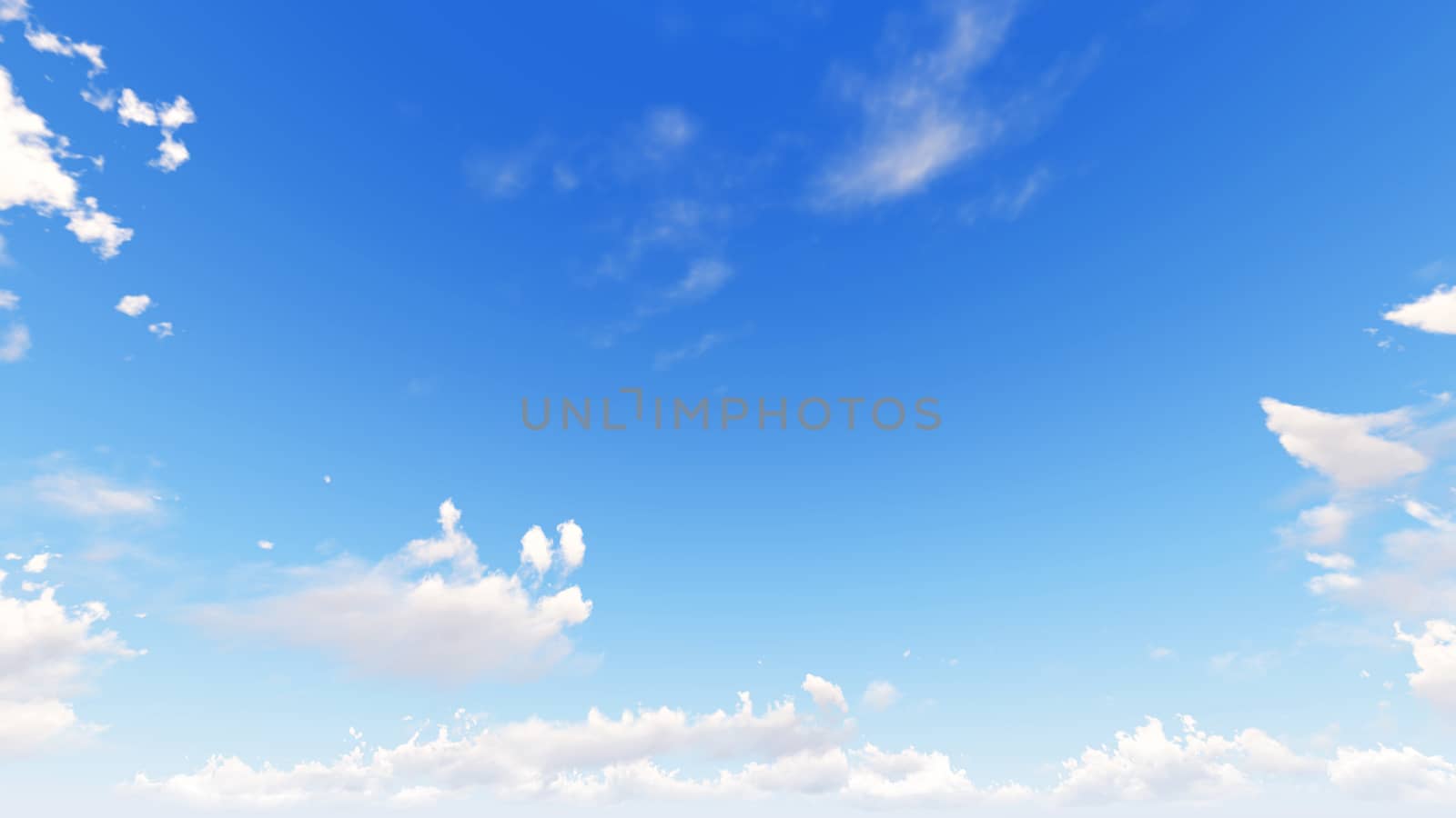 Cloudy blue sky abstract background, blue sky background with tiny clouds, 3d illustration