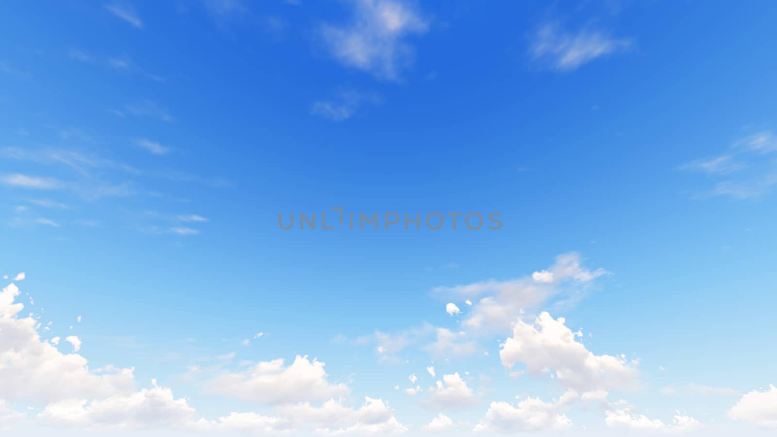 Cloudy blue sky abstract background, blue sky background with tiny clouds, 3d illustration