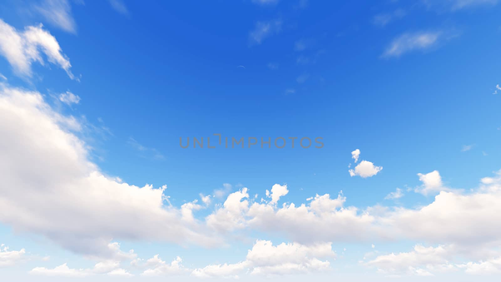 Cloudy blue sky abstract background, blue sky background with tiny clouds, 3d illustration