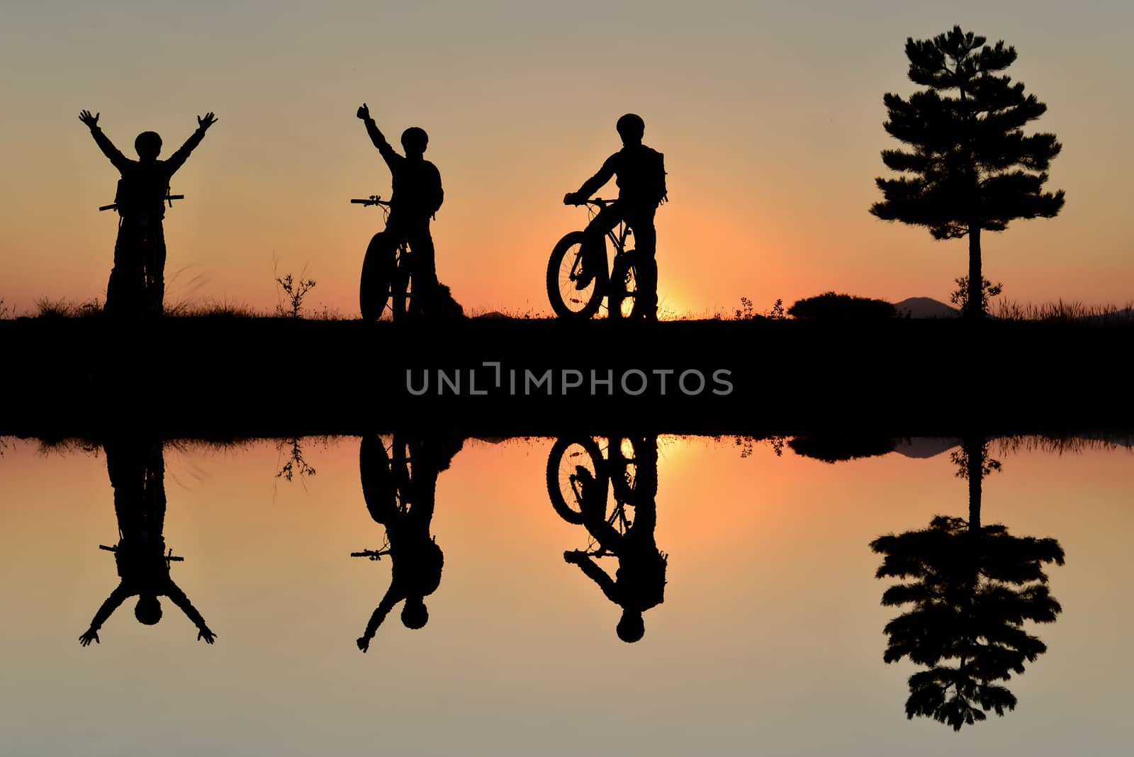 adventurous cyclists and the enjoyment of nature by crazymedia007