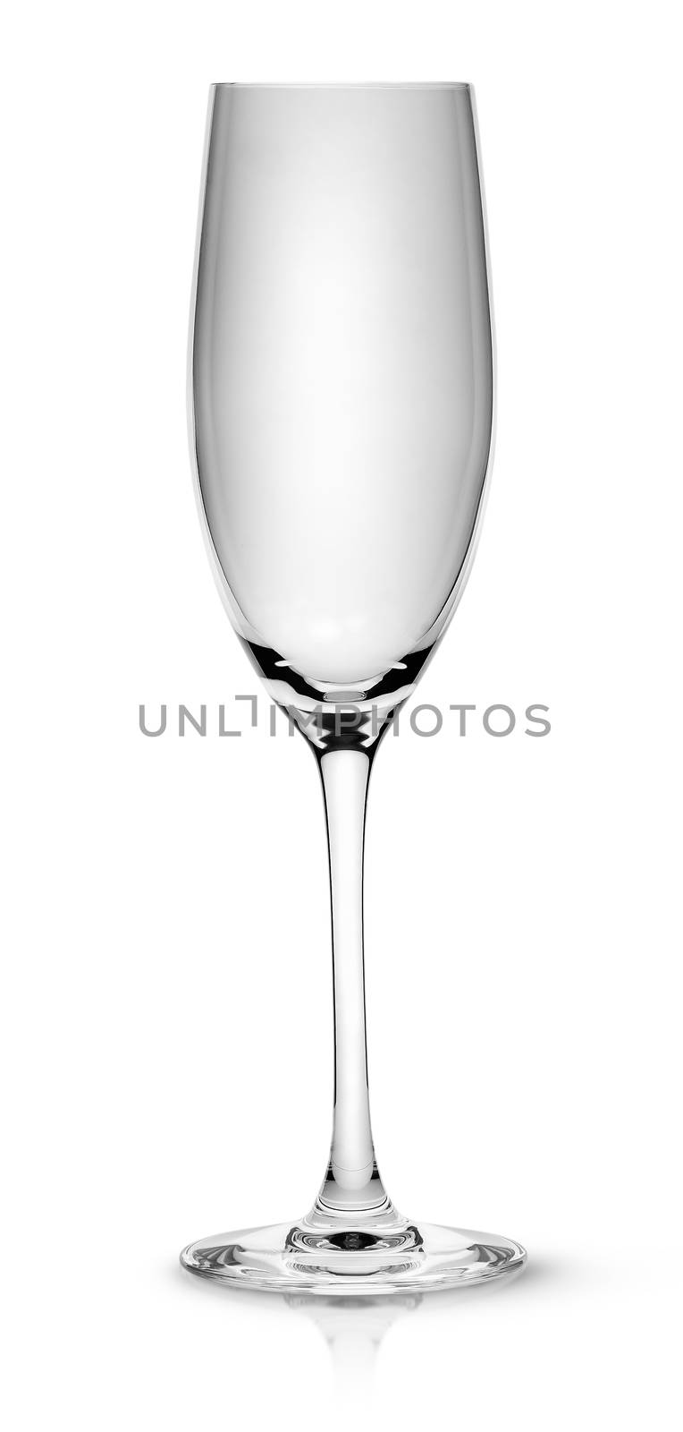 Empty champagne glass by Cipariss