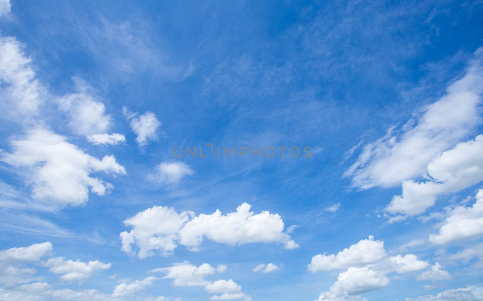 blue sky with cloud by antpkr