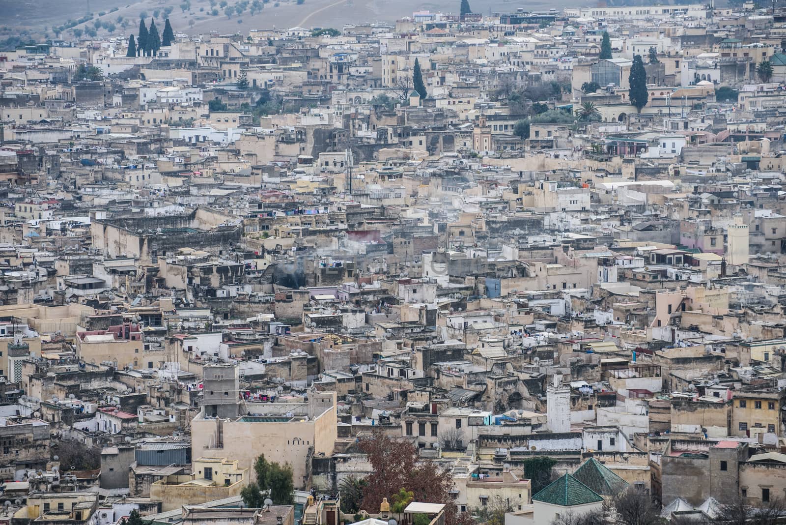 View of Fez, Morocco, North Africa by johnnychaos