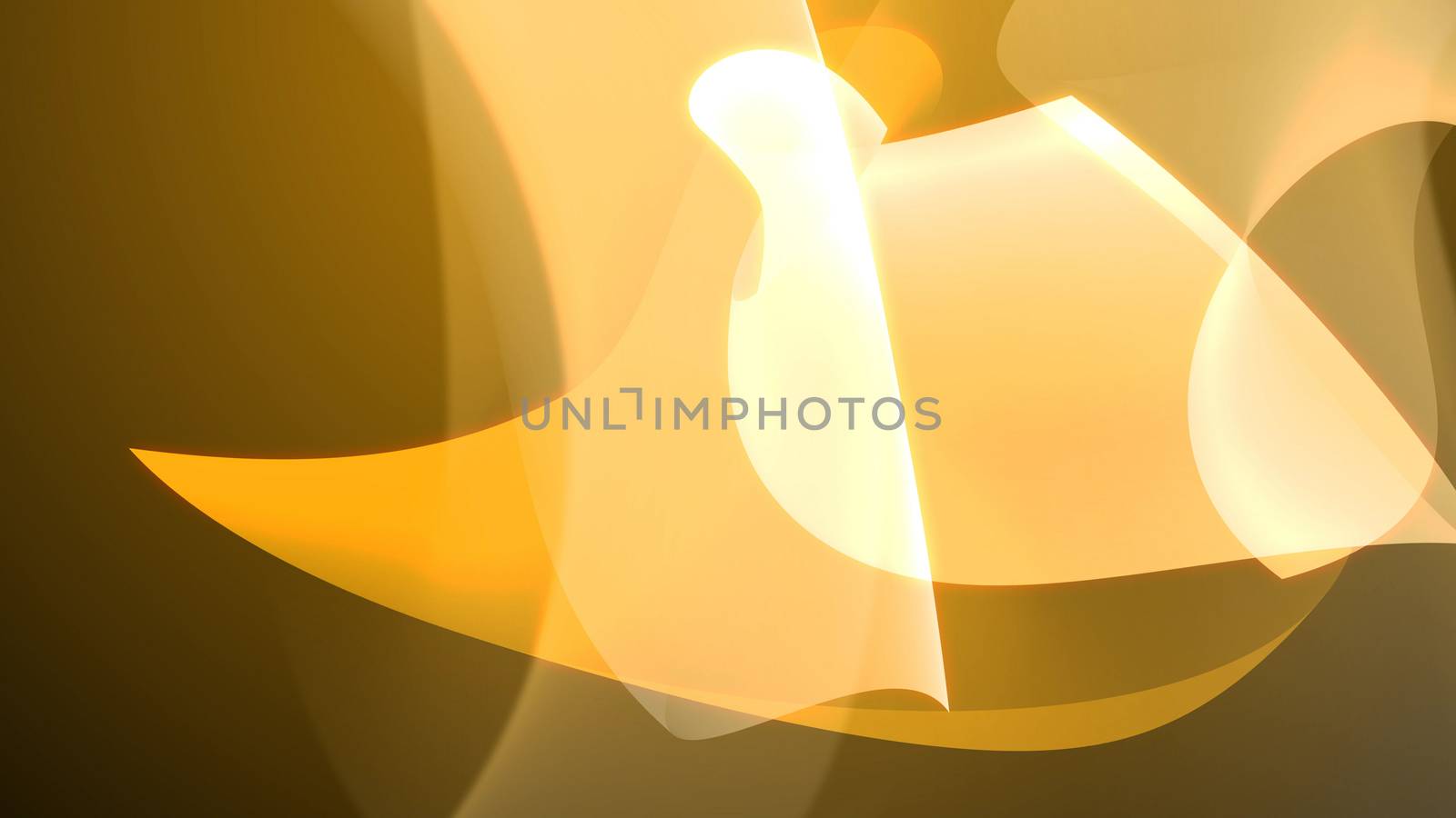 Impressive 3D illustration of flying peace dove  which keeps his head high and looks nice. This is an arty hint that the world need peace and beauty in yellow, and brown colors