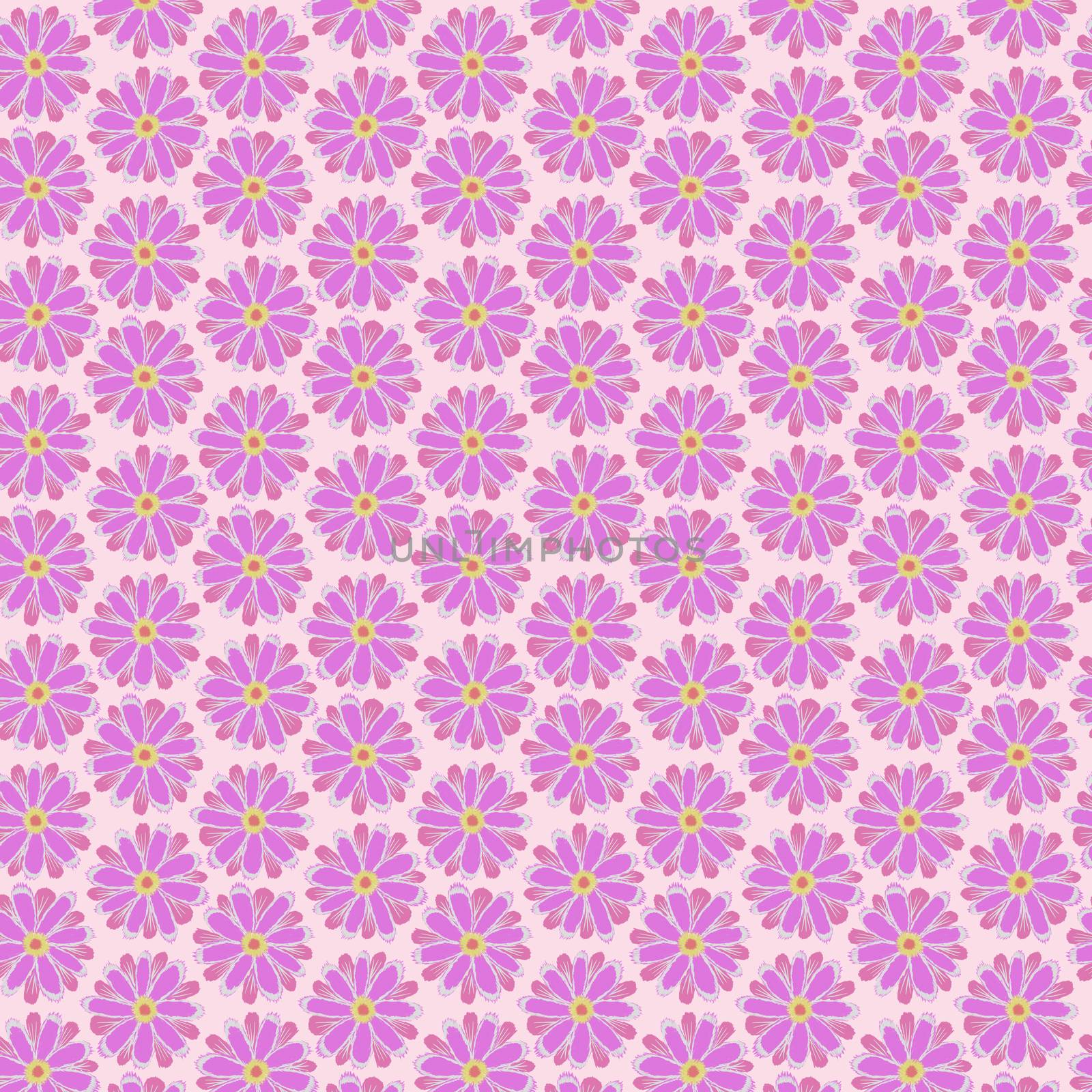 Pink flower is seamless patterns can be used for wallpaper pattern fills and background.