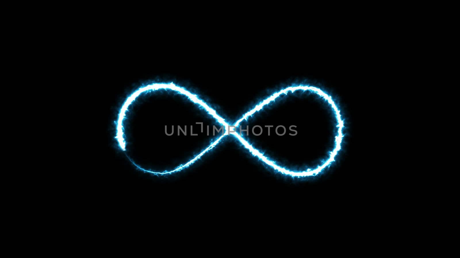 Abstract background with infinity sign. Digital background. 3D rendering