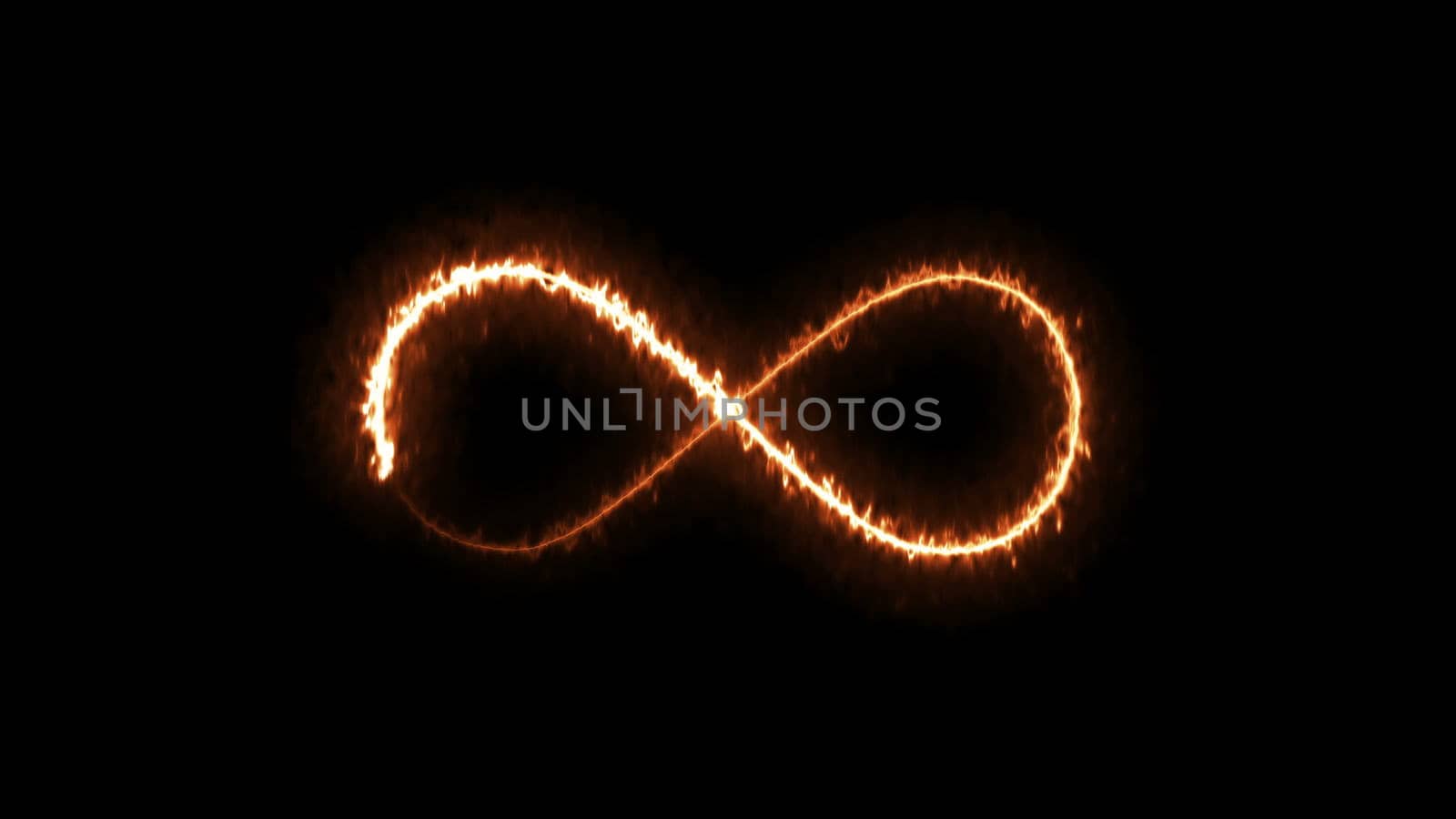 Abstract background with infinity sign. Digital background. 3D rendering