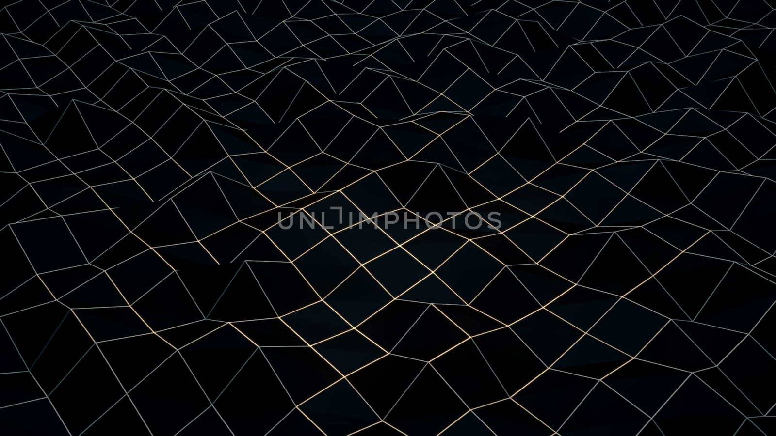 Black Low Poly Abstract Background by nolimit046