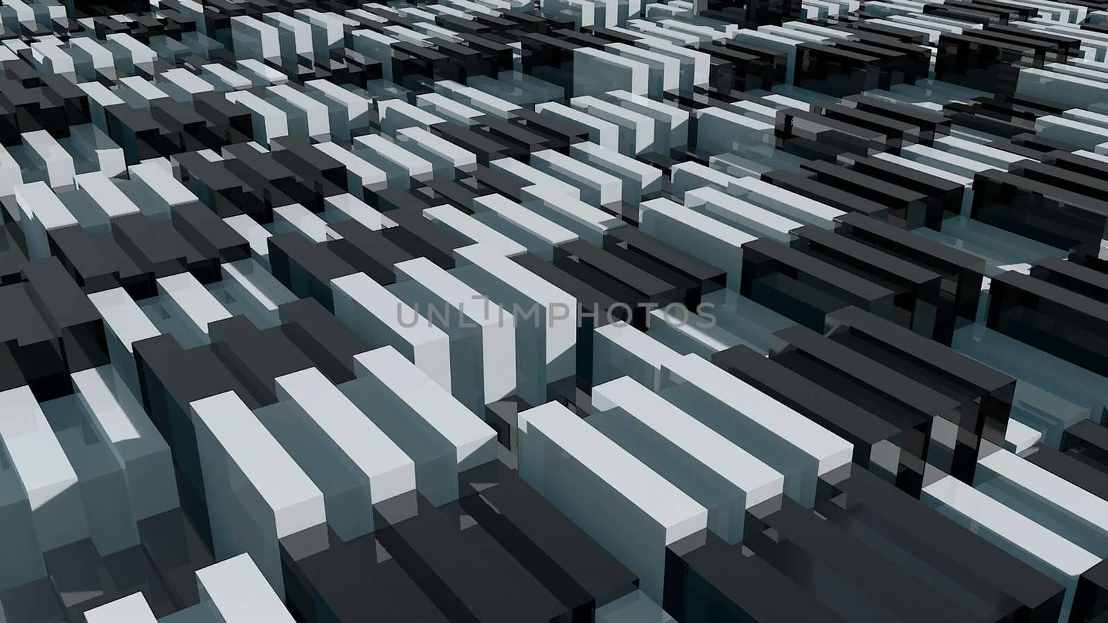 Blocks background. Random animation. Technology background by nolimit046