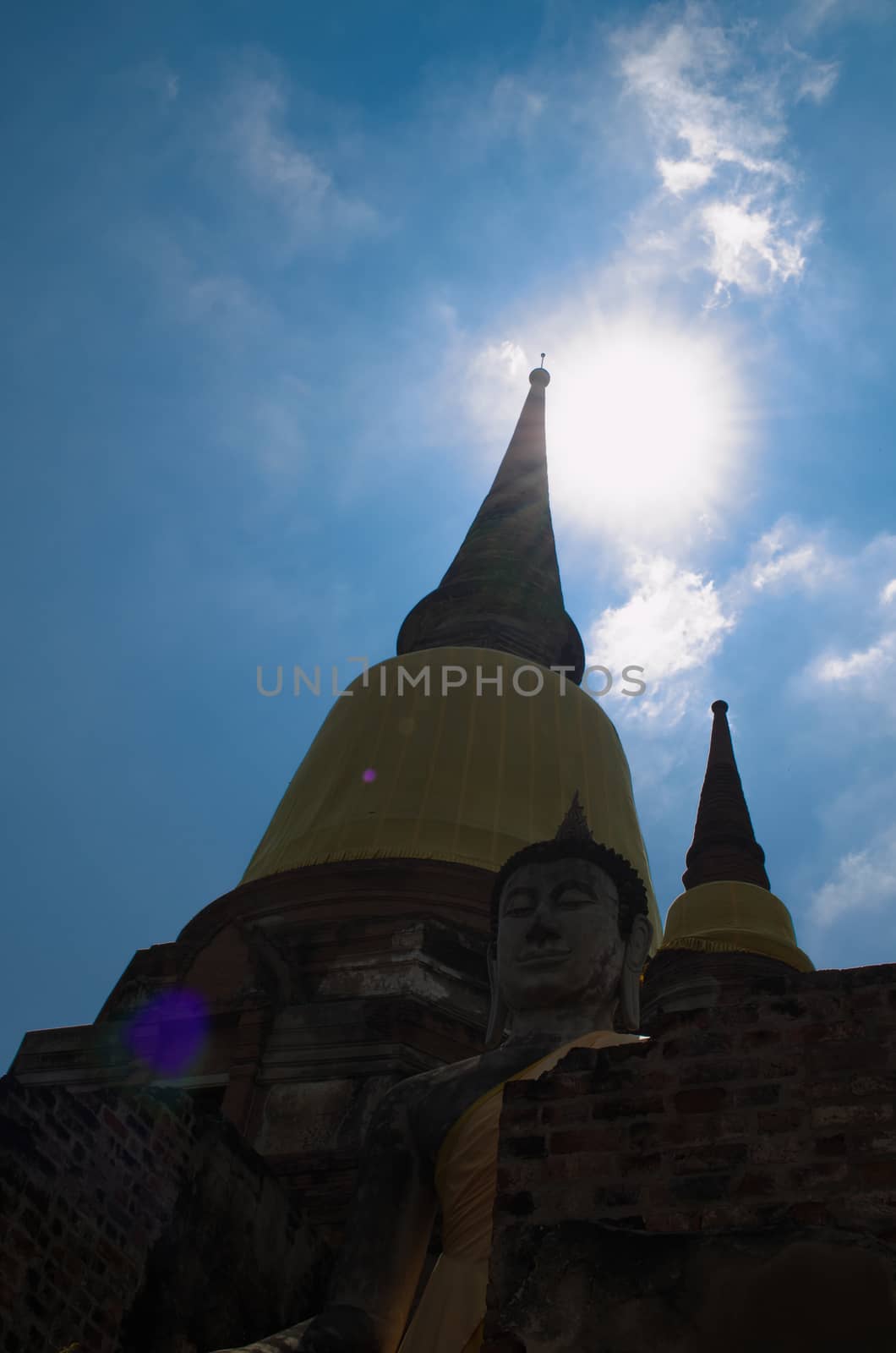 Wat Yai Chai Mongkol obviously is one of the major temples in the Ayutthaya area . and features a large Stupa, built after King Naresuan's Victory