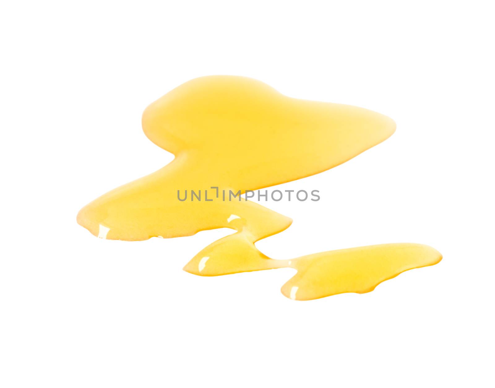 Sweet honey drop isolated on white background with clipping path by pt.pongsak@gmail.com