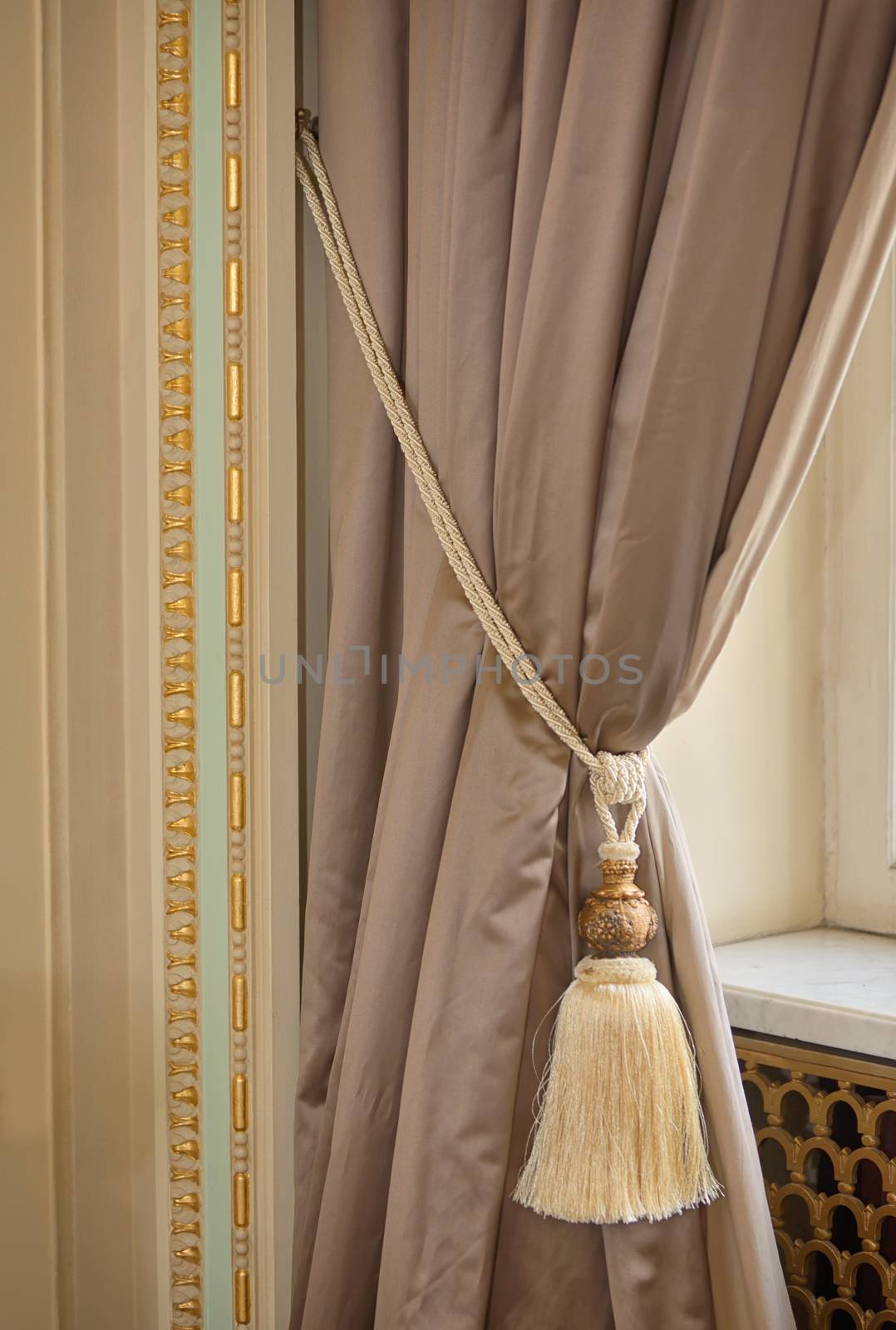 Luxury silk curtain and tassel by mady70