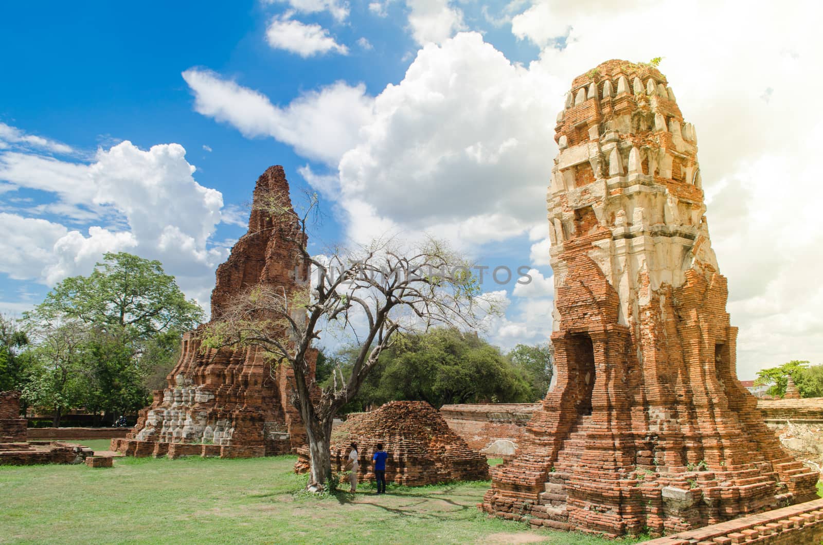Wat Mahathat temple is located almost right in the center of Ayutthaya. The temple is believed to be built during the 14th century A.D.