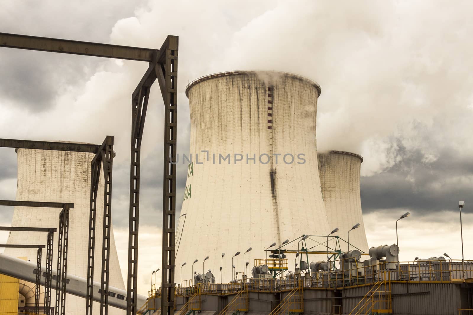 Power station on coal - Poland by parys