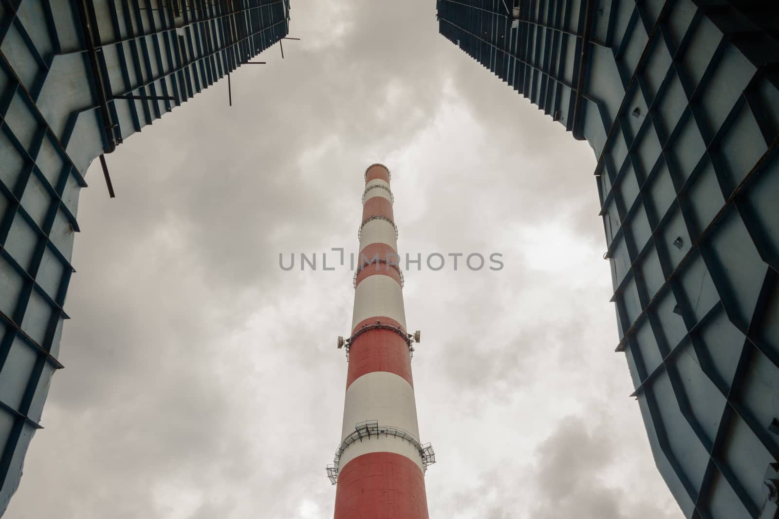 Thermal power station on coal - Poland.