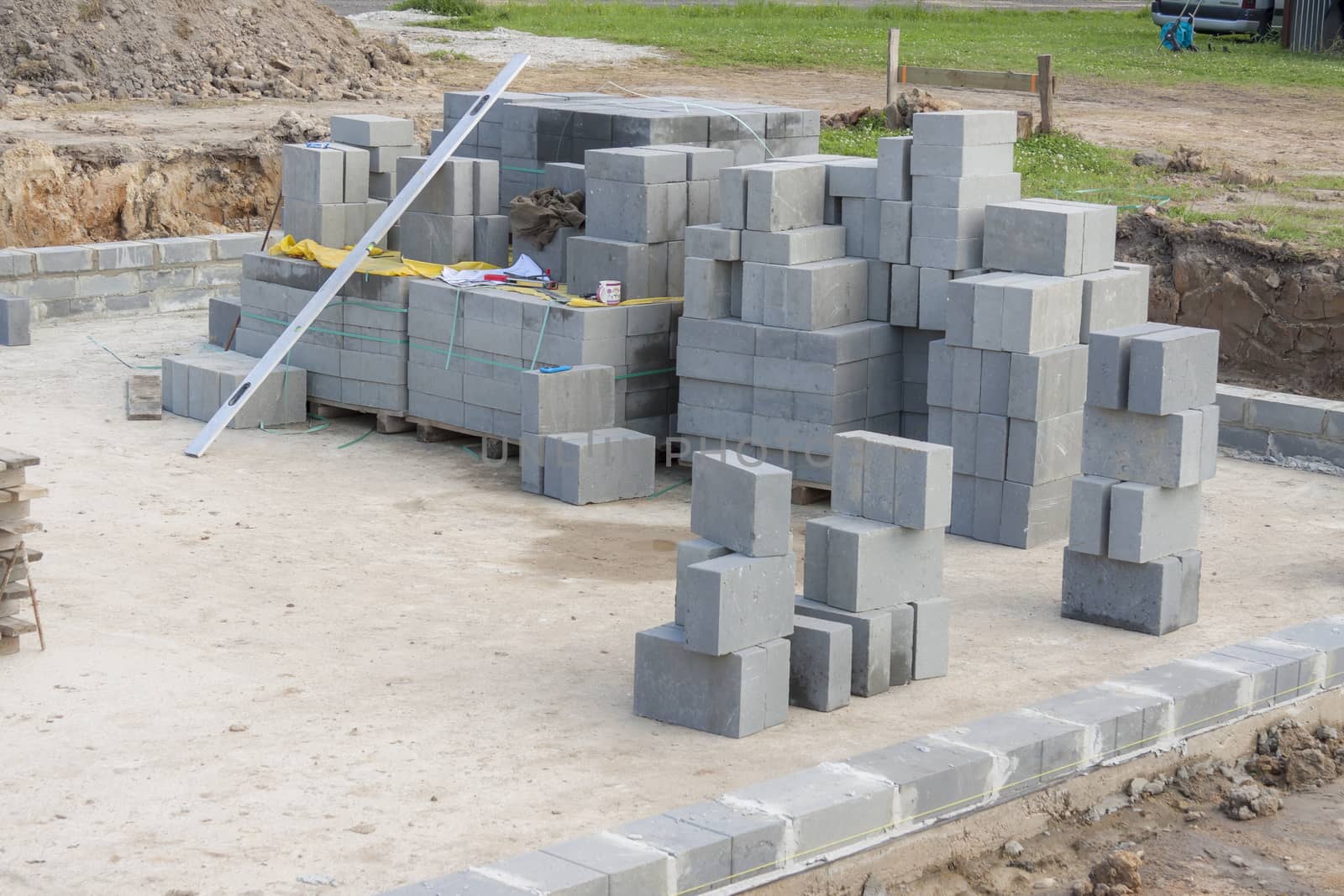 Family house under construction.