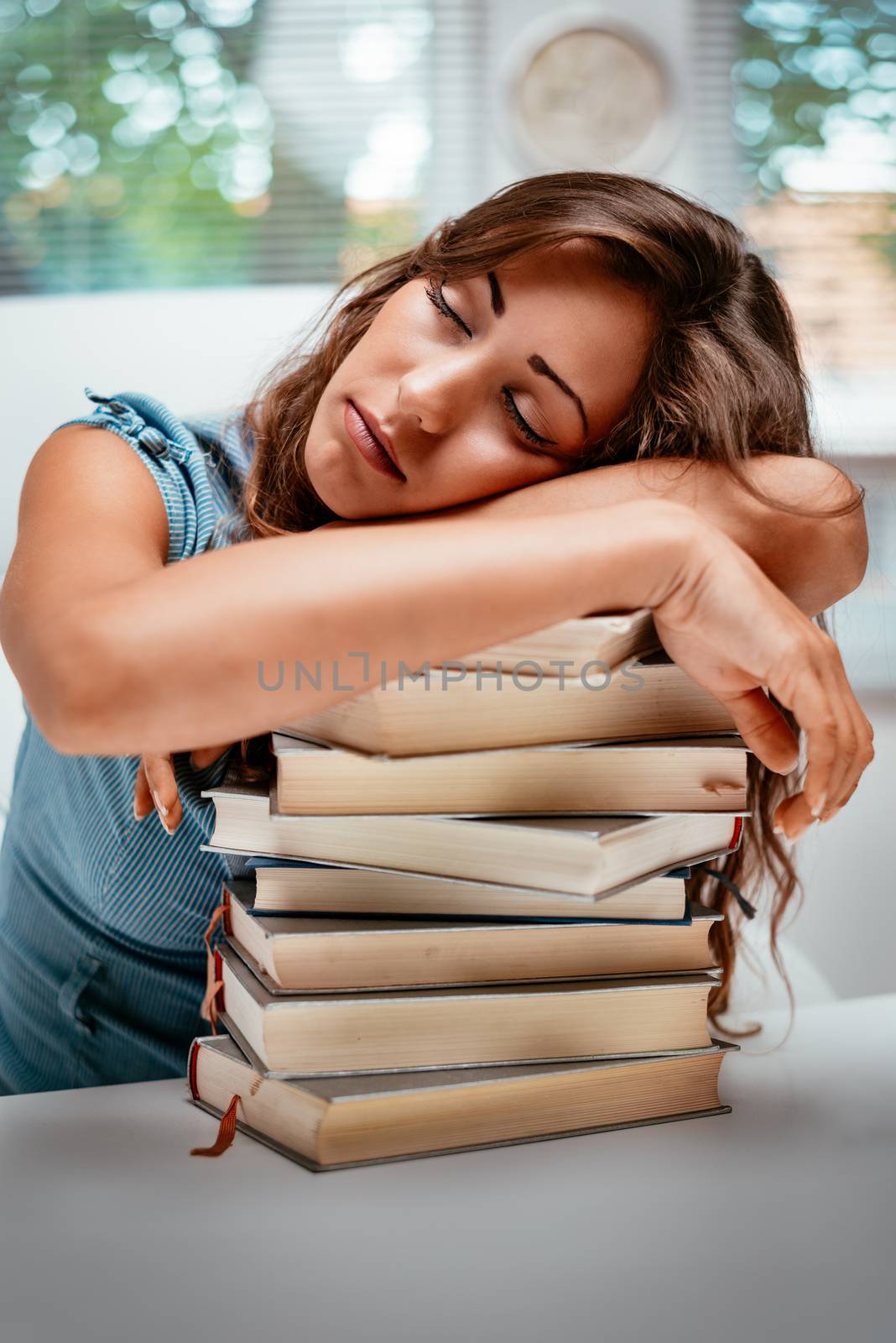 Sleeping Student Girl by MilanMarkovic78