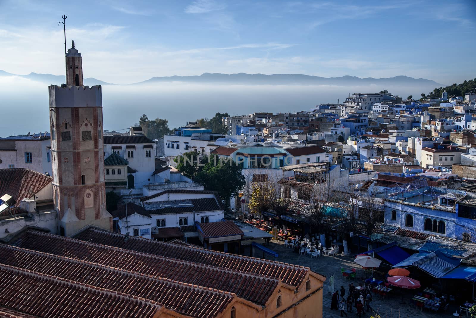 Chefchaouen, the blue city in the Morocco. by johnnychaos