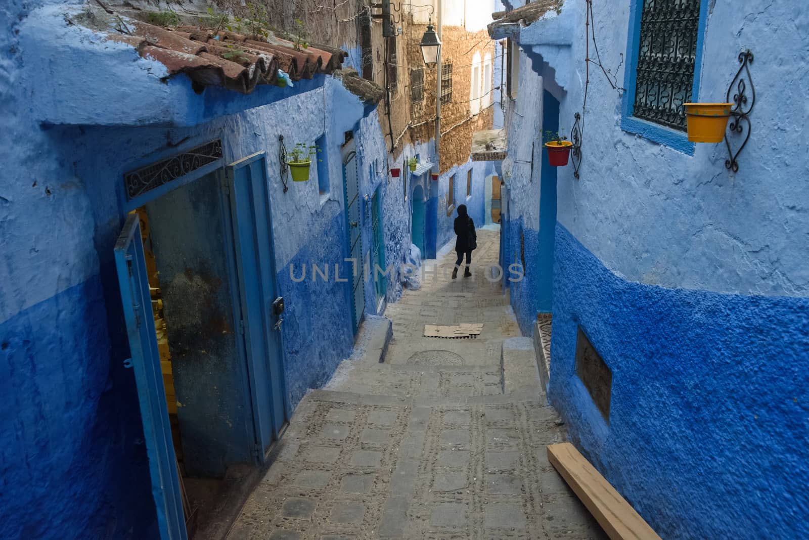 Chefchaouen, the blue city in the Morocco. by johnnychaos