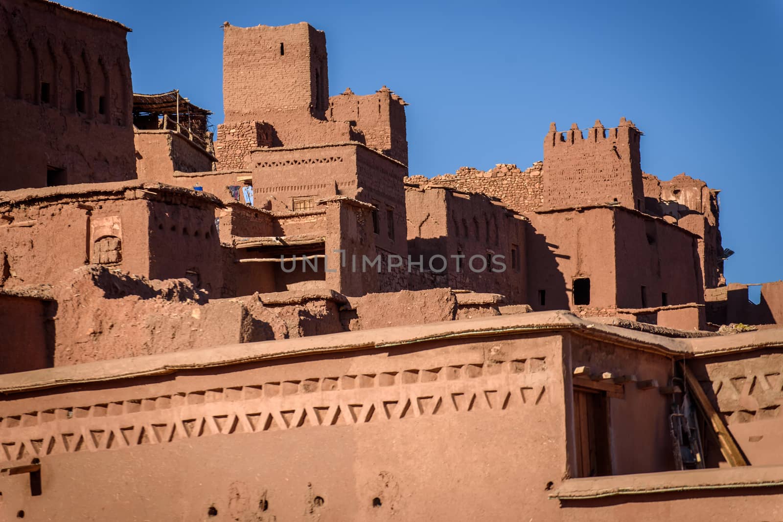 Kasbah Ait Benhaddou in the Atlas Mountains of Morocco by johnnychaos