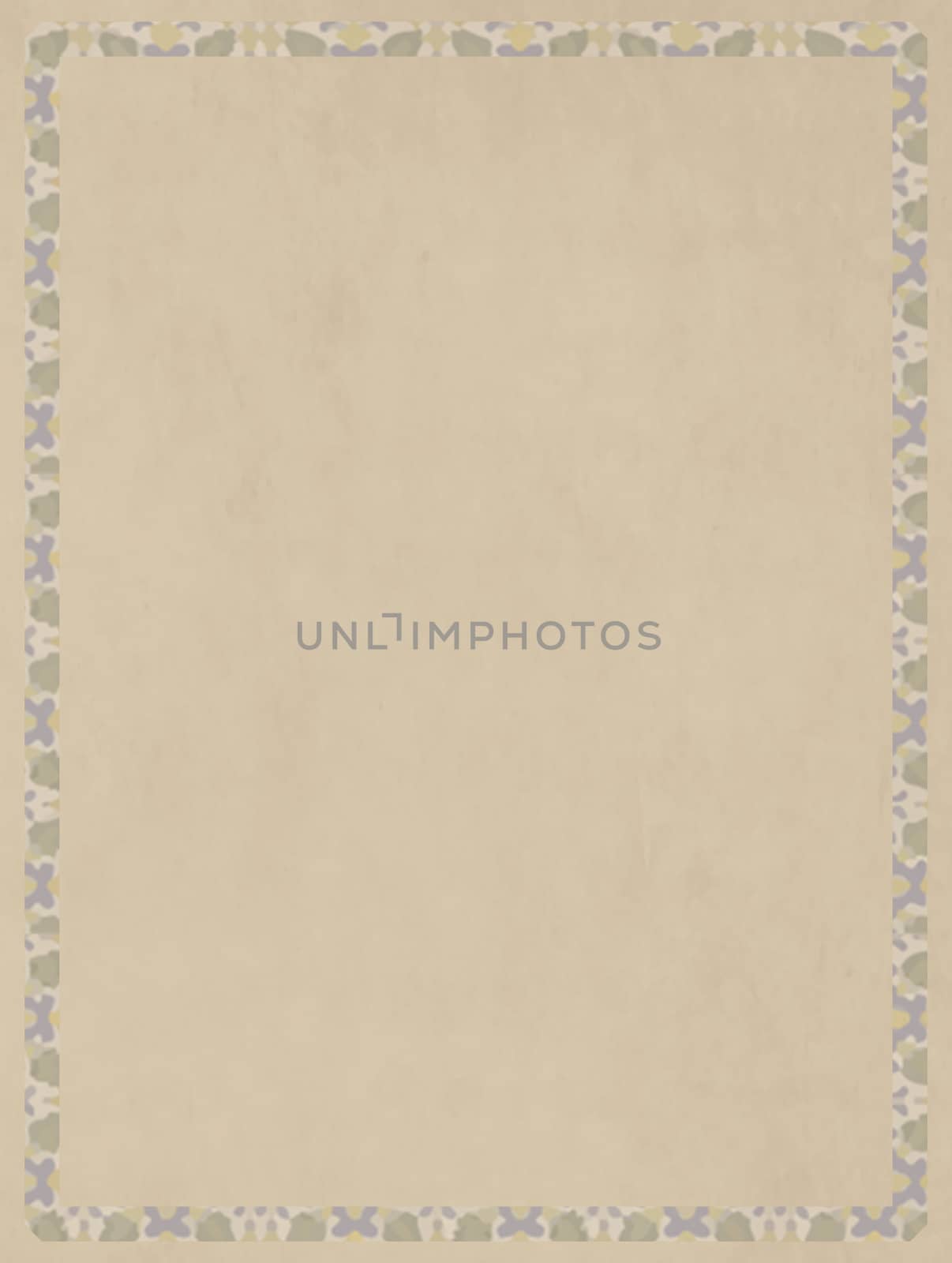 Simple cherry frame with antique effects and antique tiled frame