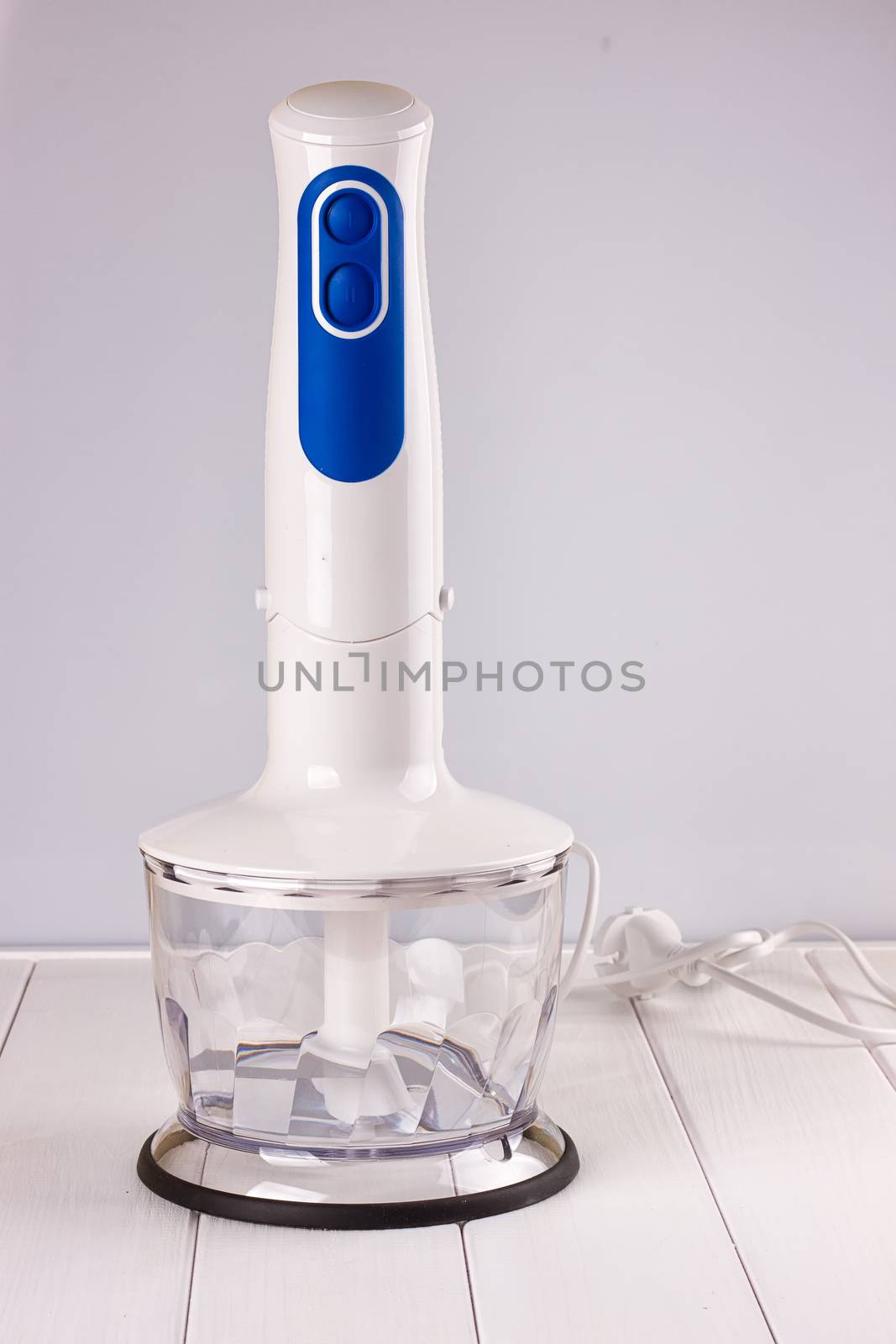 hand blender electric mixer on the white background